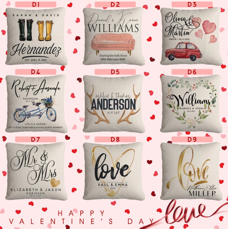 Personalized Anniversary With Custom Name And Date Pillowcase Custom Anniversary Pillowcase Gifts For Mom Fathers Day Gift Couple Gift